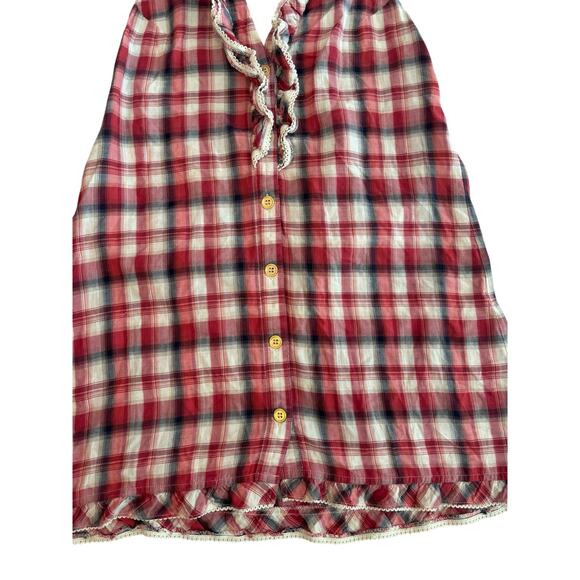 JUICY COUTURE BEACH PLAID DRESS SIZE SMALL - Picture 2 of 7